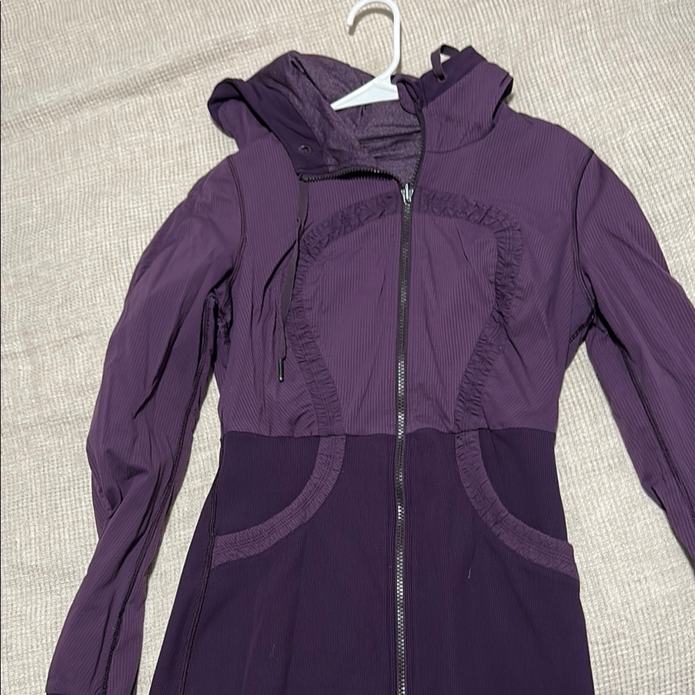 Lululemon Athletica Purple Bomber Jacket Performance Fit